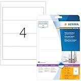 HERMA 8621 Ordnerrücken Etiketten kurz breit, 10 Blatt, 192 x 61 mm, 4 pro...