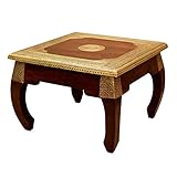 Casa Moro Orientalischer Opiumtisch Messing L 54x54x38 cm (B/T/H) aus...