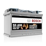 Bosch S5 A08 Autobatterie 70 Ah - 760 A - 12 V, AGM Blei-Säure-Batterie...