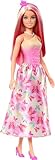 Barbie Royal-Puppe mit fantasievollen Haaren in Blond und Pink, bunten...