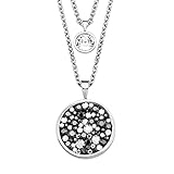 s.Oliver Kette mit rundem Anhänger für Damen, Kristalle von Swarovski und...