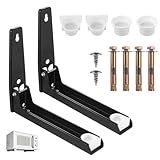 2 StückMikrowelle Regal, Mikrowellenhalterung Wand, Mikrowelle Halterung...