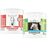 Kräuterhof Pferdebalsam Set Kühlend und Wärmend (2 x 500 ml) – Mit...