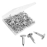 OMOTOOL Stahl Dachpappstift 2,8 x 15 mm (280 Stück), verzinkte...