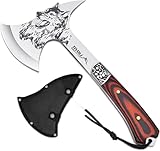 Spaltaxt Schärfe Axt, Survival Outdoor für Holz,Camping Beil Full Tang...