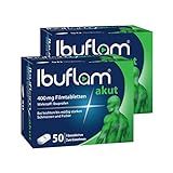 Ibuflam® akut 400 mg IBUPROFEN Filmtabletten| Doppel-Pack 2 x 50 Stk. |...