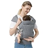 Misswisdom Babytrage, verstellbare Babytrage für Neugeborene bis...