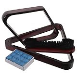 TOYANDONA Massivholz Billardkugelständer 2-1/4 Zoll Billard Dreieck...