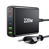 FINIBO USB C Ladegerät Mehrfach: 220W 6 Ports USB Schnellladegerät - PD...