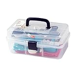 Prym 612725 Nähbox Transparent, 33 x 20 x 15 cm – Aufbewahrungsbox für...