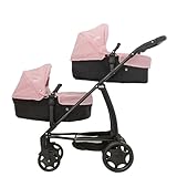 Joie Junior Evalite Twin Kinderwagen | Doppelter Kinderwagen in Pink &...