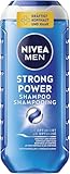 NIVEA MEN Strong Power Shampoo (250 ml), kräftigendes Shampoo für Männer...