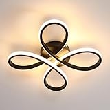 Comely Deckenlampe LED, 30W 3500LM Moderne LED Deckenleuchte, Schwarz...