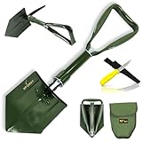 Xforst Set : KS1 Klappspaten und Outdoor Survival Messer X-K9.4 – Ideal...