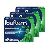 Ibuflam® akut 400 mg IBUPROFEN Filmtabletten 3 x 50 Stück | Vorteilspack...
