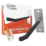 RAWBOND® Felgenhalter Wand zur Aufhängung für 4 Reifen - Wandhalterung,...