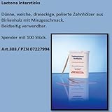 ZAHNHÖLZER Lactona Intersticks mint doppelend. 100 Stück