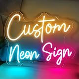 Neon Schild Personalisiert, Led Namensschild Anpassbar für Hochzeit,...