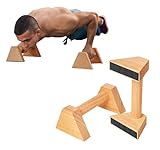 Liegestützgriffe aus Holz, 2 Stück 25cm Gelenksschonende Parallettes...