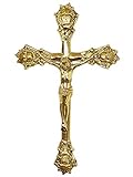 zeitzone Wandkreuz aus Messing Kreuz zum Aufhängen Jesus-Christus Kruzifix...