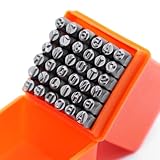 RUNYU® A-Z Schlagbuchstaben 4mm Schlagzahlen 0–9 Punziereisen Set,...