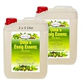 2x 5L Oma`s Essigessenz 25% Säure Unser Geschmackssieger für die gute...