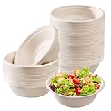 Suppenschalen, 100 Stück Pappschüsseln, Pappschalen, Braun...