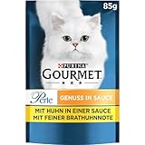 Gourmet Perle Genuss in Sauce Katzenfutter nass, mit Huhn, 26er Pack (26 x...