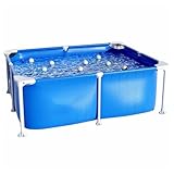 Frame Swimming Pool 120-300cm Rechteck Pool Stahlrahmen Pool Home Adult...