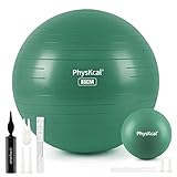 PhysKcal 65cm Green Dicker Gymnastikball und 23 cm Pilatesball Set, Anti...