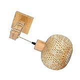 TOVINANNA Rustikale Bauernhaus wandleuchte aus Holz Langlebige Wandlampe...