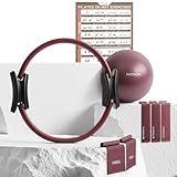 PhysKcal Pilates Ring Set, 15-Inch Pilates Ringe mit 1x Pilates Core Ball,...