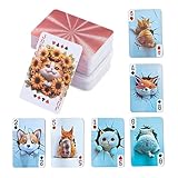 Glugahrif Mini-Kartenspiel | Wasserdichtes Brettspiel – Familienspiel...