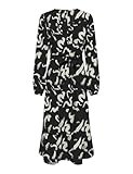 ONLY Damen Onlnova Life Elite Amy Long Dress Kleid, Black/AOP:587 Yoko,...