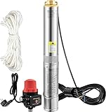 VEVOR 3' Tiefbrunnenpumpe 550W Brunnenpumpe Max. Durchfluss 50L/min...