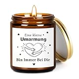 Geschenke für Freundin, Umarmung Lavendel Duftkerze Geschenk für Freundin...