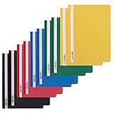 D.RECT 10 Stück Schnellhefter Pappe (2 Stück pro Farbe 5x2) |...