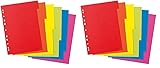 Herlitz 11078078 Kartonregister A4 aus Manilakarton, 6-teilig (Packung mit...