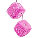 Plüschwürfel Auto, EIN Paar Aufhängen Fuzzy Auto Würfel Rückspiegel,...