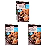 RUF Chocolate Chunks Vollmilch, backfeste Schokoladen-Tropfen, XXL...