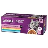 WHISKAS Aromatic Selection Multipack Katzennassfutter 1+, 40x85g - 4...