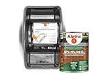 Alpina WPC Pflege-Öl + EasyTouch Farbwanne inkl. 2 Einsätze – Braun –...
