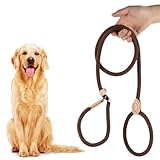 JYNVO Retrieverleine mit Zugstopp, 180 cm Hundeleine mit Halsband,kein...