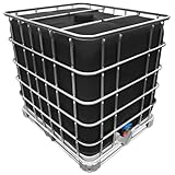 1000l IBC Tank »SCHWARZ« DN150/50 auf PE- oder Stahlpalette...