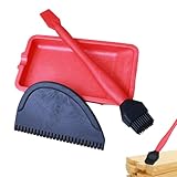 Holzleim Applikator - Silikonkleber Bürstenset | Silikonstreuer | Zubehör...