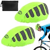 VMUTGA 2 Stück Fahrradhelm Regenüberzug, Wasserdichter Helmüberzug,...
