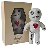 Voodoo Puppe mit Nadeln, Sarg Box und Anleitung (extra groß 16cm...
