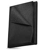 ECVUKQ 400 * 100 cm Bügelvlies Schwarz, Einlagestoff 55g/m2 Aufbügelbarer...