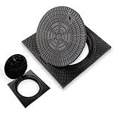 Schachtdeckel Schachtabdeckung Kanaldeckel DN400 Schwarz Schachtabdeckung |...