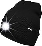 ATNKE LED Beleuchtete Mütze,Wiederaufladbare USB Laufmütze mit Licht...